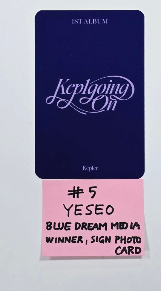 Kep1er "Kep1going On" - Hand Autographed(Signed) Photocard [24.6.17] - HALLYUSUPERSTORE