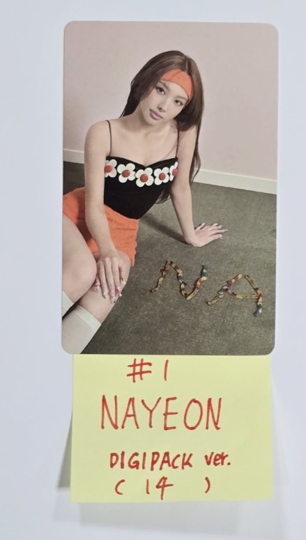 NAYEON (Of TWICE) "NA" - Official Photocard, Polaroid Photocard [Digipack Ver.] [24.6.18] - HALLYUSUPERSTORE