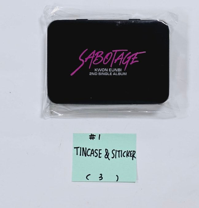 KWON EUNBI "SABOTAGE" - Official MD [Postcard Set, Tincase &amp; Sticker Set, Acrylic keyring, 4 Cut Photo] [24.6.19] - HALLYUSUPERSTORE