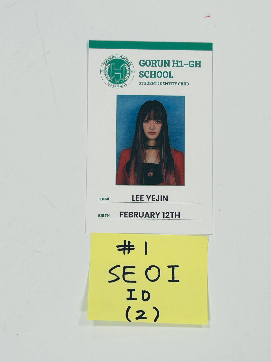 H1-KEY "LOVE or HATE" - Official Photocard, ID Photo [24.6.20] - HALLYUSUPERSTORE