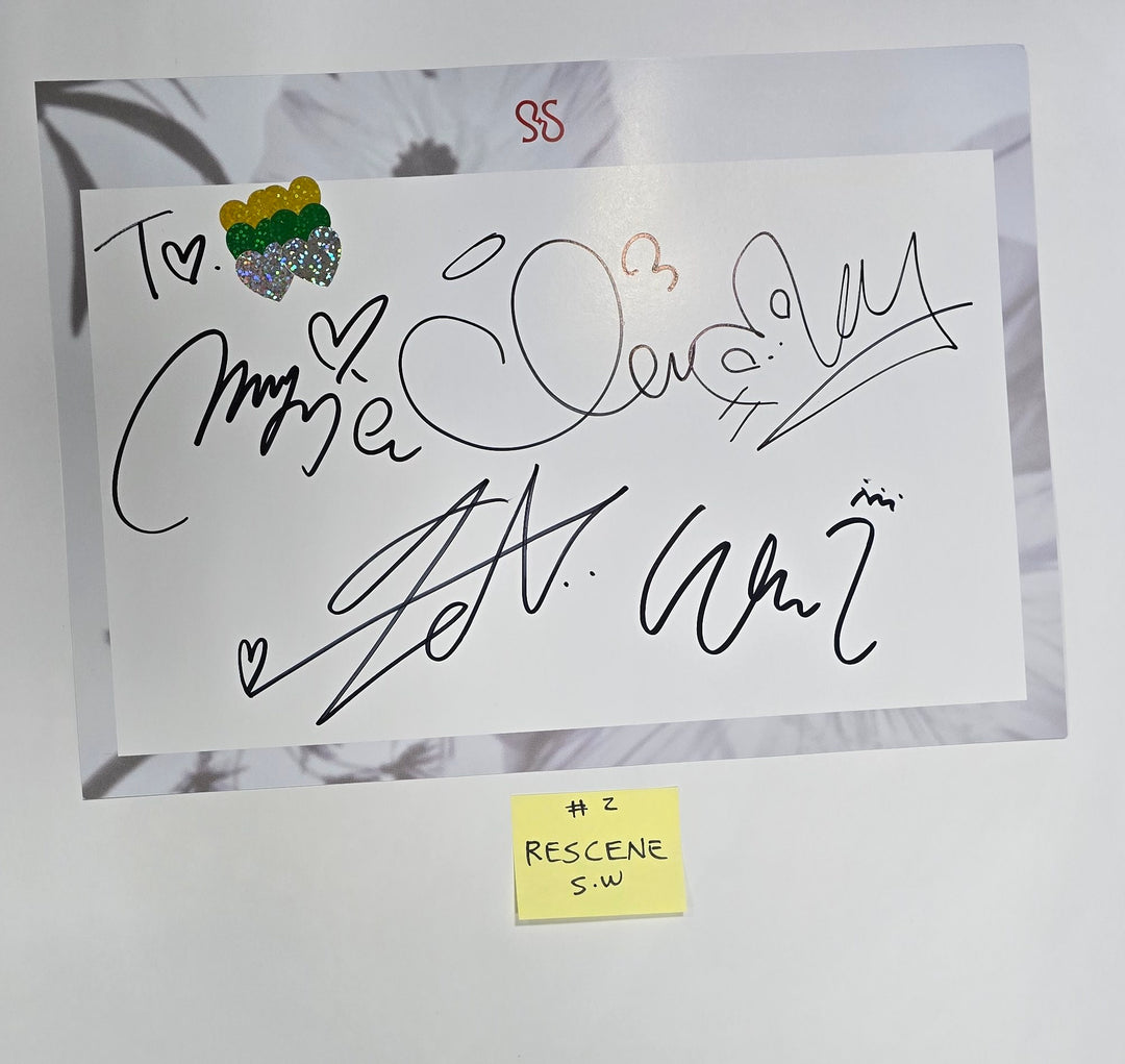 RESCENE "Re:Scene" - Hand Autographed(Signed) Paper [24.6.20] - HALLYUSUPERSTORE