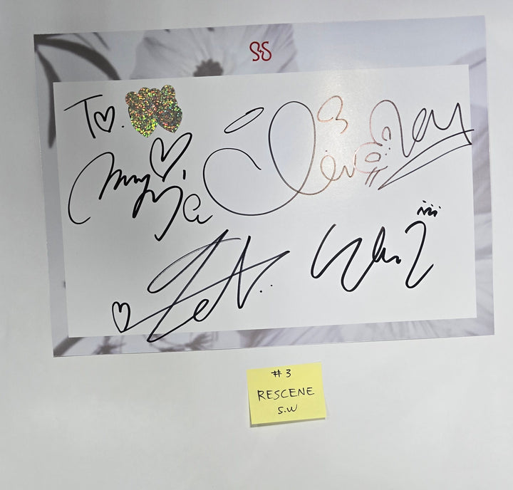 RESCENE "Re:Scene" - Hand Autographed(Signed) Paper [24.6.20] - HALLYUSUPERSTORE