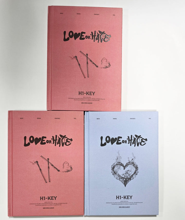 H1-KEY "LOVE or HATE" - Hand Autographed(Signed) Promo Album [24.6.20] - HALLYUSUPERSTORE