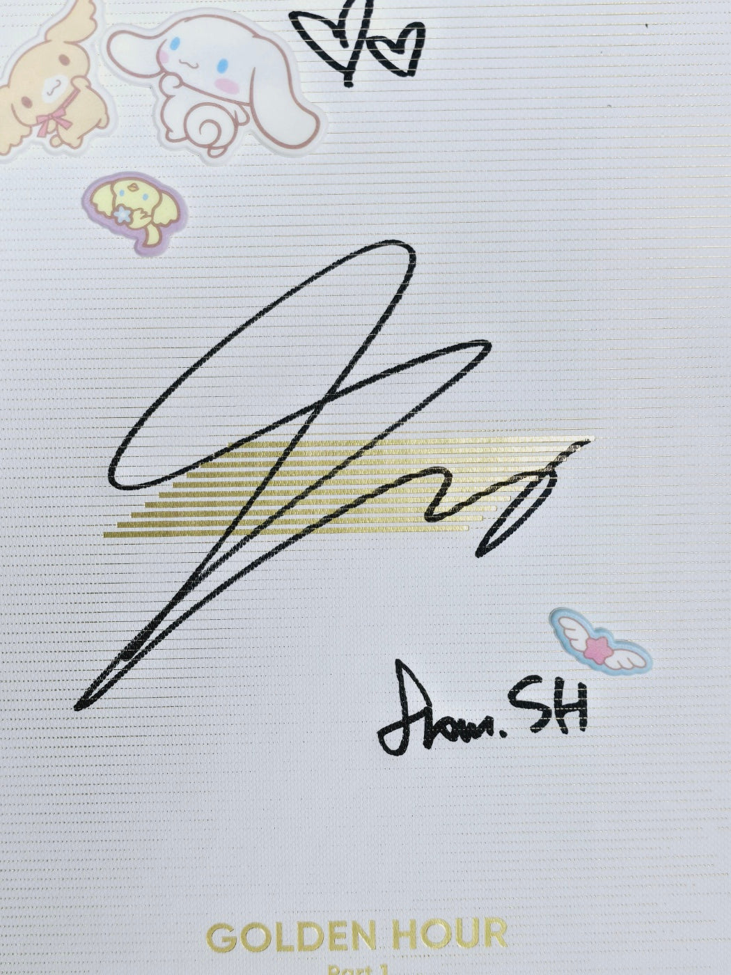 Ateez - "Golden Hour : Part.1" Hand Autographed(Signed) Album [24.6.21] - HALLYUSUPERSTORE