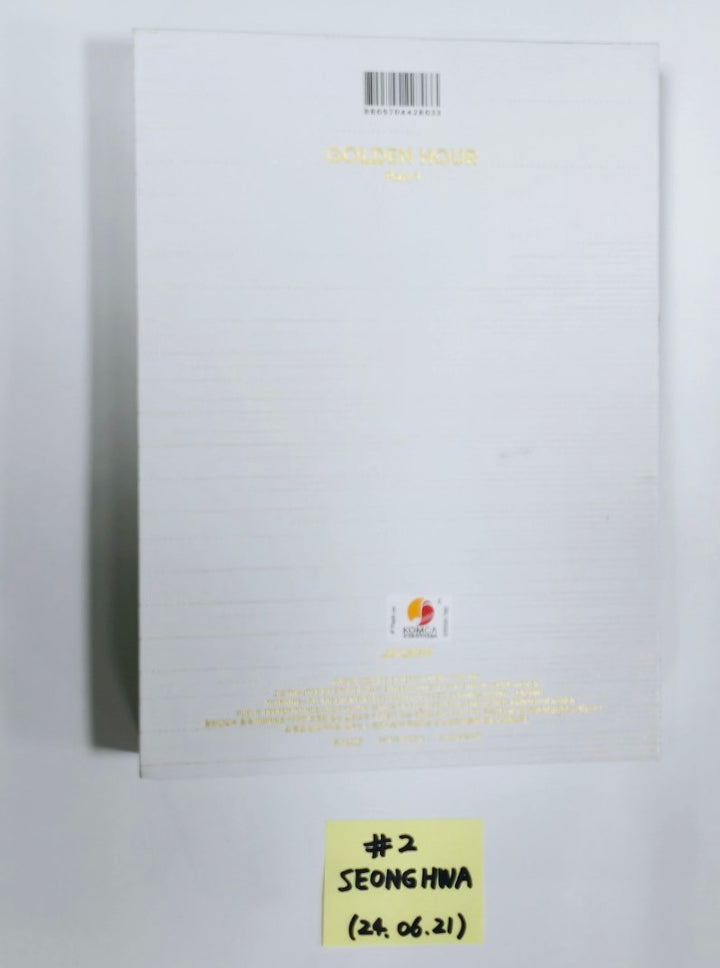 Ateez - "Golden Hour : Part.1" Hand Autographed(Signed) Album [24.6.21] - HALLYUSUPERSTORE
