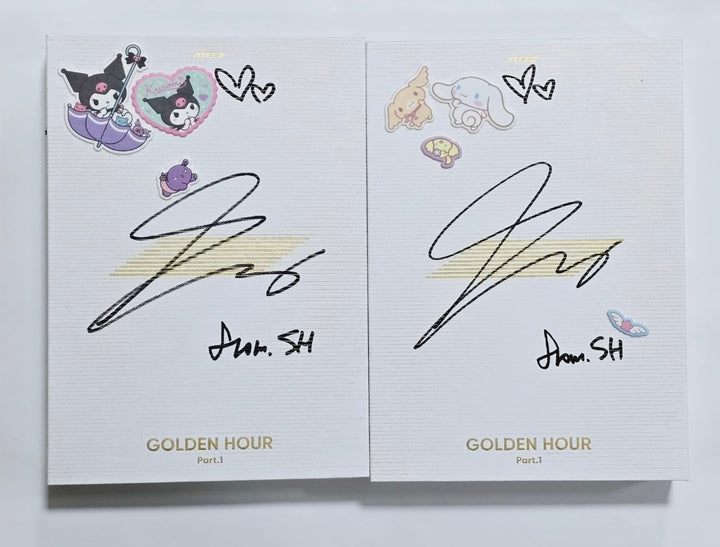 Ateez - "Golden Hour : Part.1" Hand Autographed(Signed) Album [24.6.21] - HALLYUSUPERSTORE