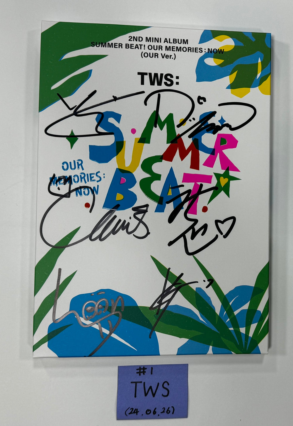 Nayeon (of Twice) "Na", TWS "Summer Beat" - Hand Autographed(Signed) Promo Album [24.6.26] - HALLYUSUPERSTORE