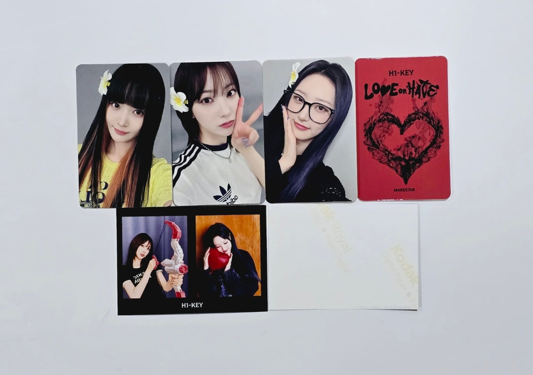 H1-KEY "LOVE or HATE" - Makestar Fansign Event Photocard (Poca Album Ver.)[24.6.26] - HALLYUSUPERSTORE