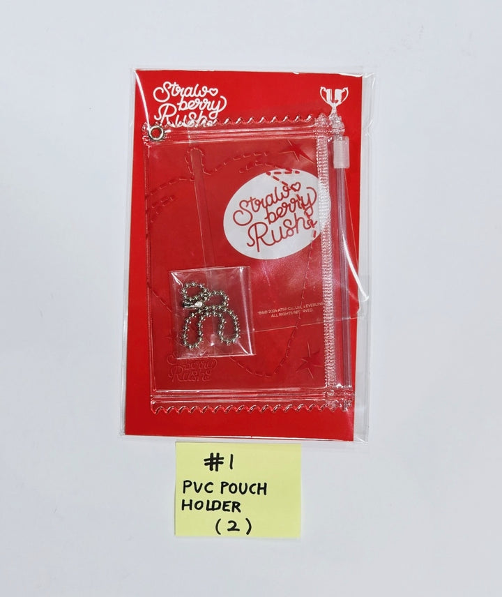 Chuu - "Strawberry Rush" Official MD (PVC Pouch Holder, 4-Cut Photo Holder Set, Acrylic Stand &amp; Keyring, Bandana) [24.06.26] - HALLYUSUPERSTORE