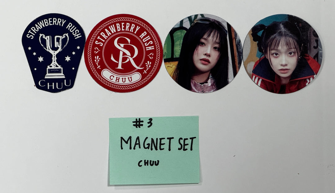 CHUU "Strawberry Rush" - Makestar, Soundwave Pre-Order Benefit Photocard, Magnet Set (STAYG Album Ver.) [24.6.27] - HALLYUSUPERSTORE