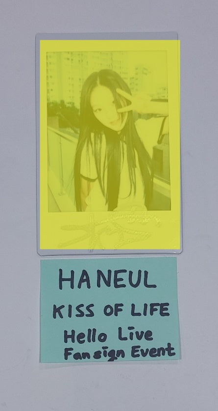 Haneul (Of KISS OF LIFE) "KISS OF LIFE" - Hand Autographed(Signed) Polaroid [23.06.27] - HALLYUSUPERSTORE