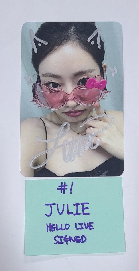 KISS OF LIFE "Midas Touch" - Hand Autographed(Signed) Photocard [24.6.27] - HALLYUSUPERSTORE