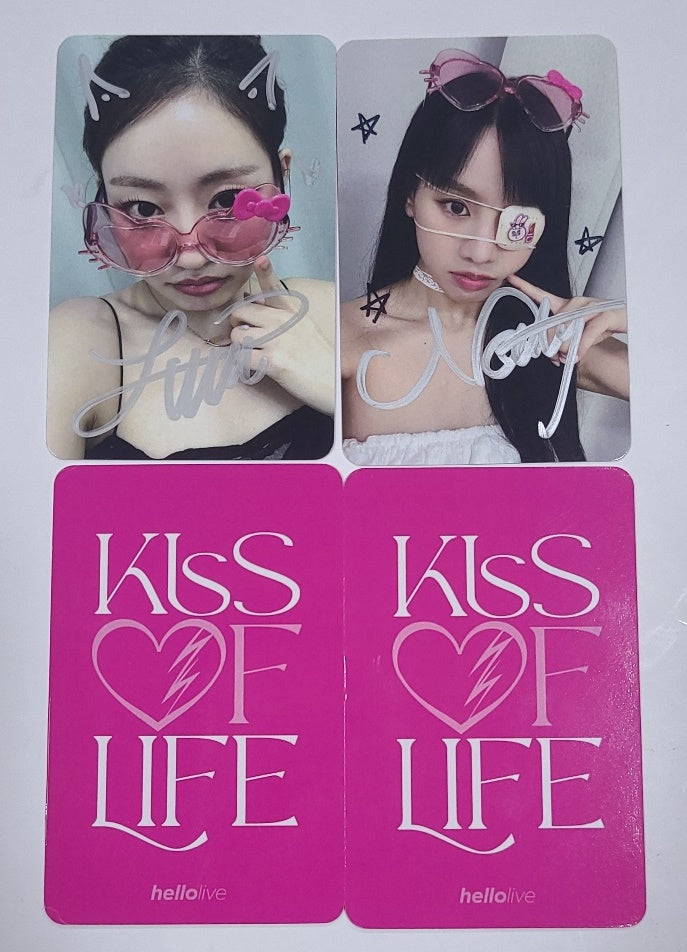 KISS OF LIFE "Midas Touch" - Hand Autographed(Signed) Photocard [24.6.27] - HALLYUSUPERSTORE