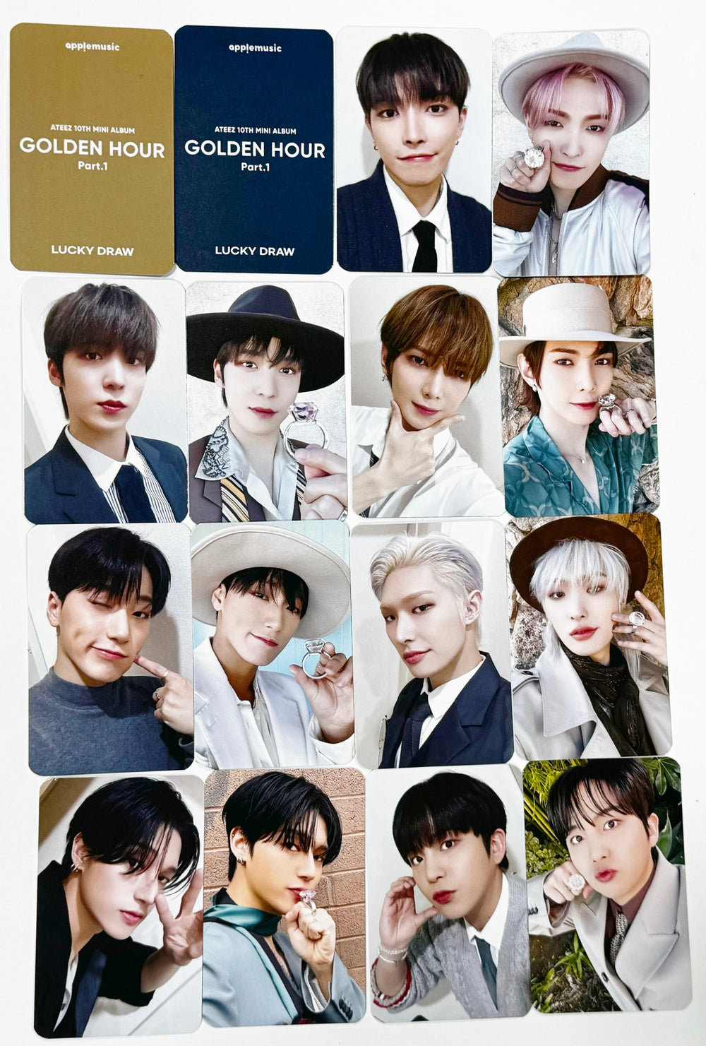 Ateez "GOLDEN HOUR : Part.1" - Apple Music Lucky Draw Event Photocard [24.6.28] - HALLYUSUPERSTORE