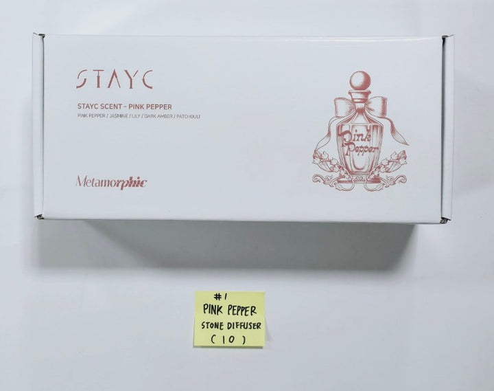 STAYC "Metamorphic" - Pop-Up SPACE MD &amp; Photocards Set (6EA) [Pink Pepper Stone Diffuser, Pink Pepper Incense Stick] [24.6.28] - HALLYUSUPERSTORE