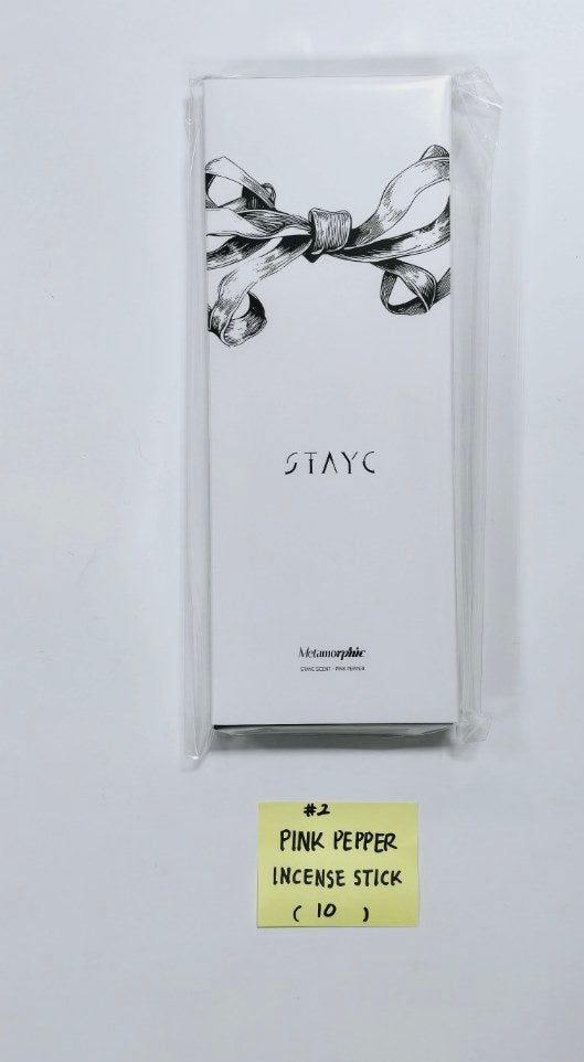 STAYC "Metamorphic" - Pop-Up SPACE MD &amp; Photocards Set (6EA) [Pink Pepper Stone Diffuser, Pink Pepper Incense Stick] [24.6.28] - HALLYUSUPERSTORE