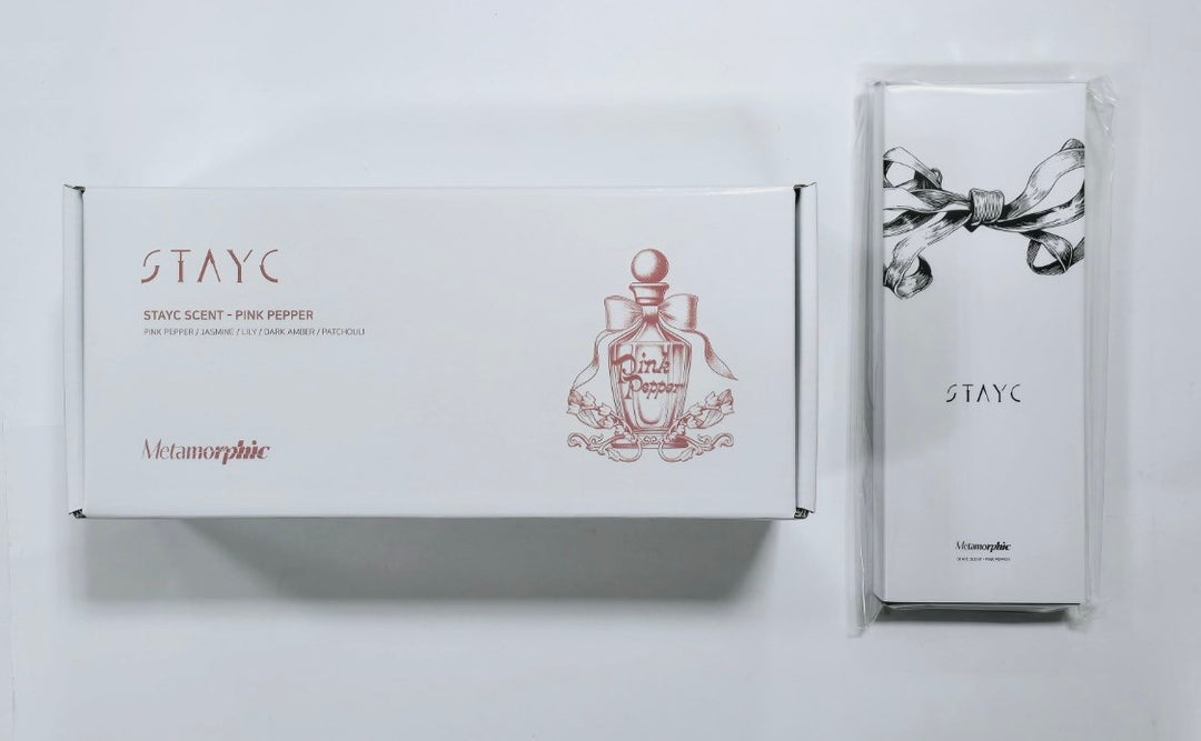 STAYC "Metamorphic" - Pop-Up SPACE MD &amp; Photocards Set (6EA) [Pink Pepper Stone Diffuser, Pink Pepper Incense Stick] [24.6.28] - HALLYUSUPERSTORE