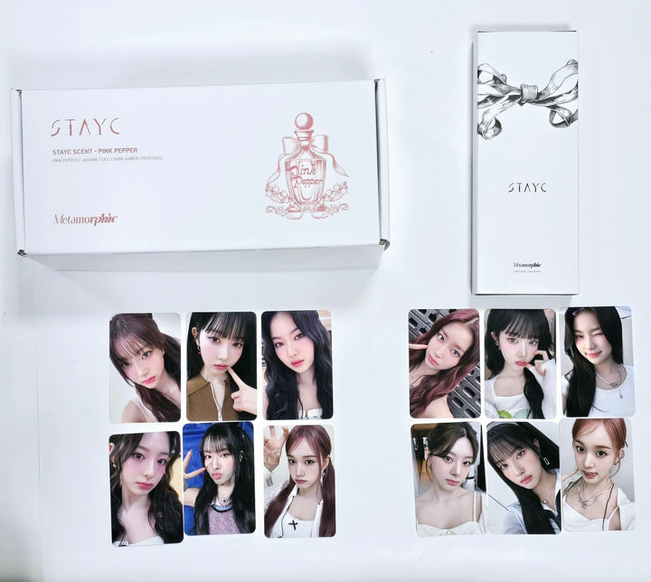 STAYC "Metamorphic" - Pop-Up SPACE MD &amp; Photocards Set (6EA) [Pink Pepper Stone Diffuser, Pink Pepper Incense Stick] [24.6.28] - HALLYUSUPERSTORE