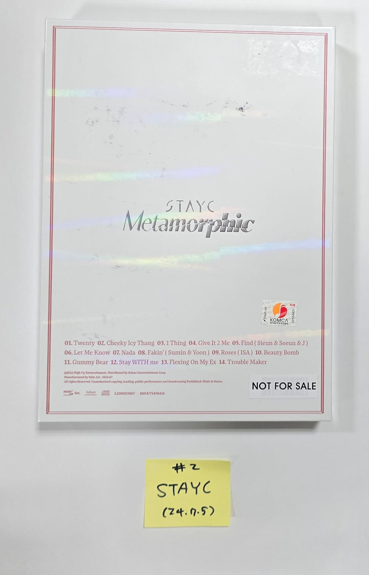 STAYC "Metamorphic"- Hand Autographed(Signed) Promo Album [24.7.5] - HALLYUSUPERSTORE