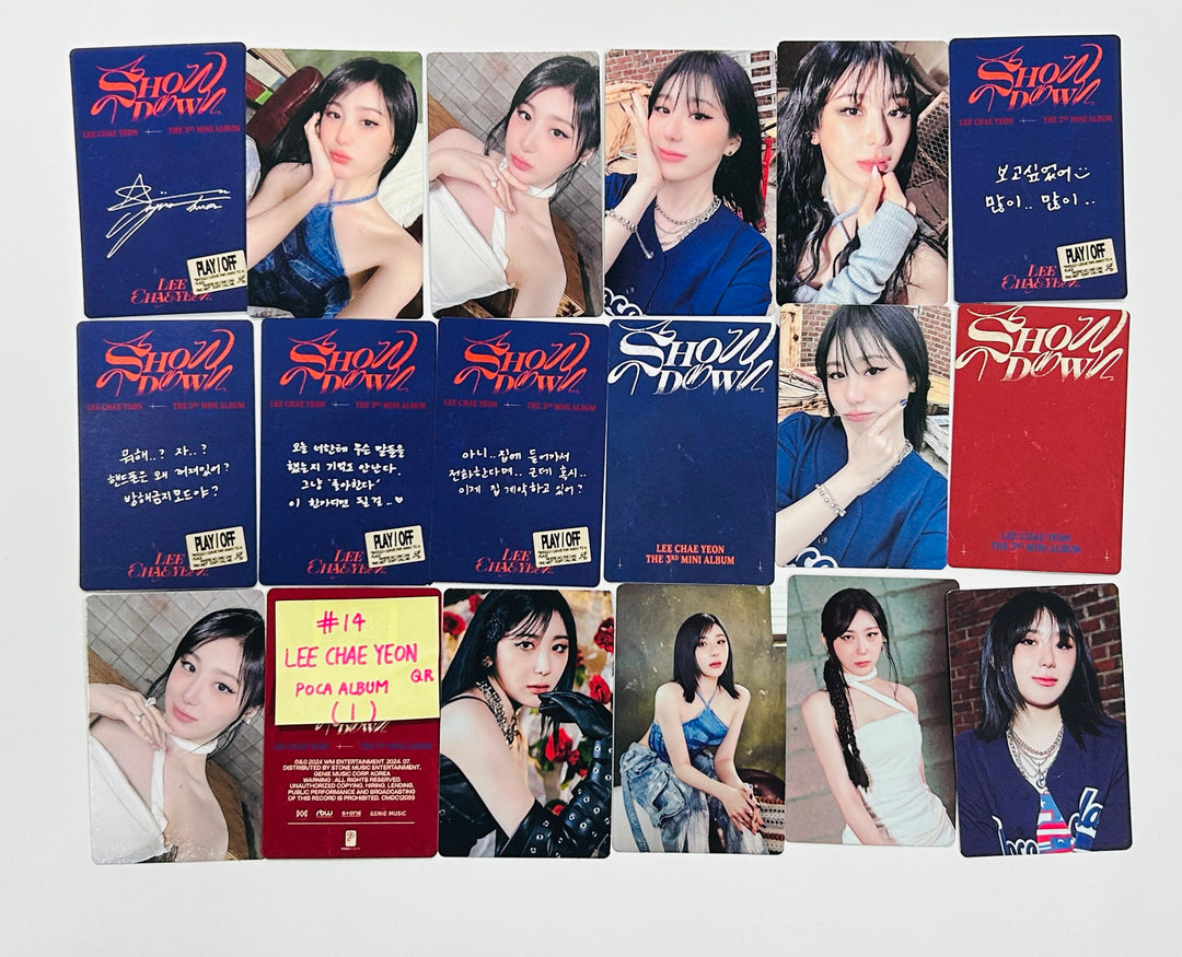 Lee Chae Yeon "SHOWDOWN" - Official Photocard [Standard &amp; Poca Album Ver.] [24.7.5] - HALLYUSUPERSTORE