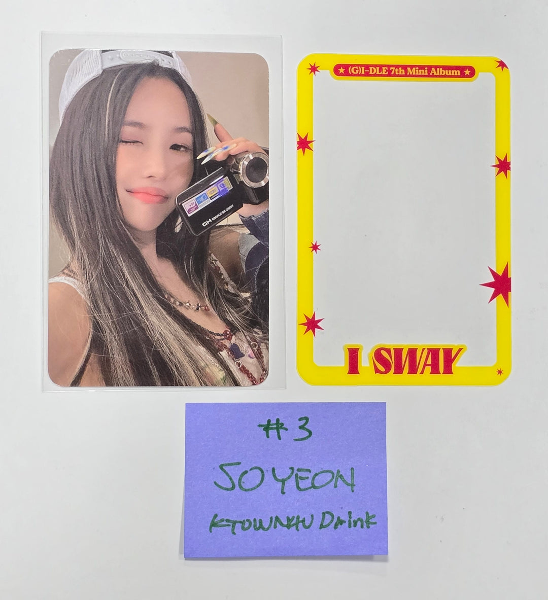 (g) I-DLE "I SWAY" - Ktown4U Drink Event Photocard [24.7.9] - HALLYUSUPERSTORE
