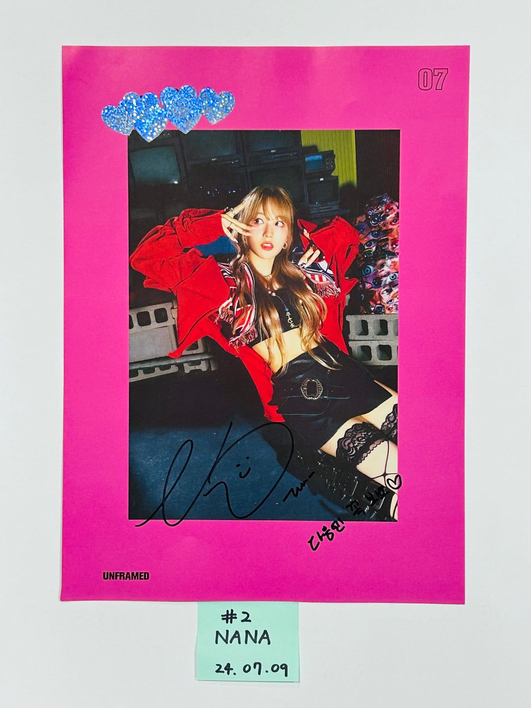 Wooah "Unframed" - A Cut Page From Fansign Event Album [24.7.9] - HALLYUSUPERSTORE