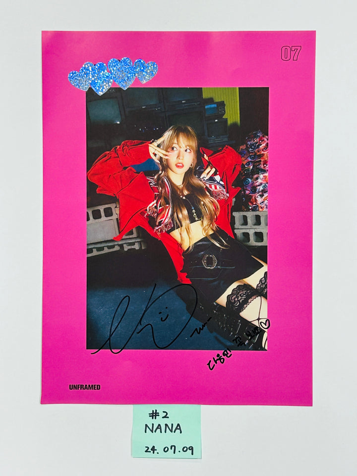 Wooah "Unframed" - A Cut Page From Fansign Event Album [24.7.9] - HALLYUSUPERSTORE