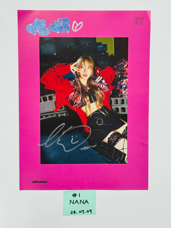 Wooah "Unframed" - A Cut Page From Fansign Event Album [24.7.9] - HALLYUSUPERSTORE