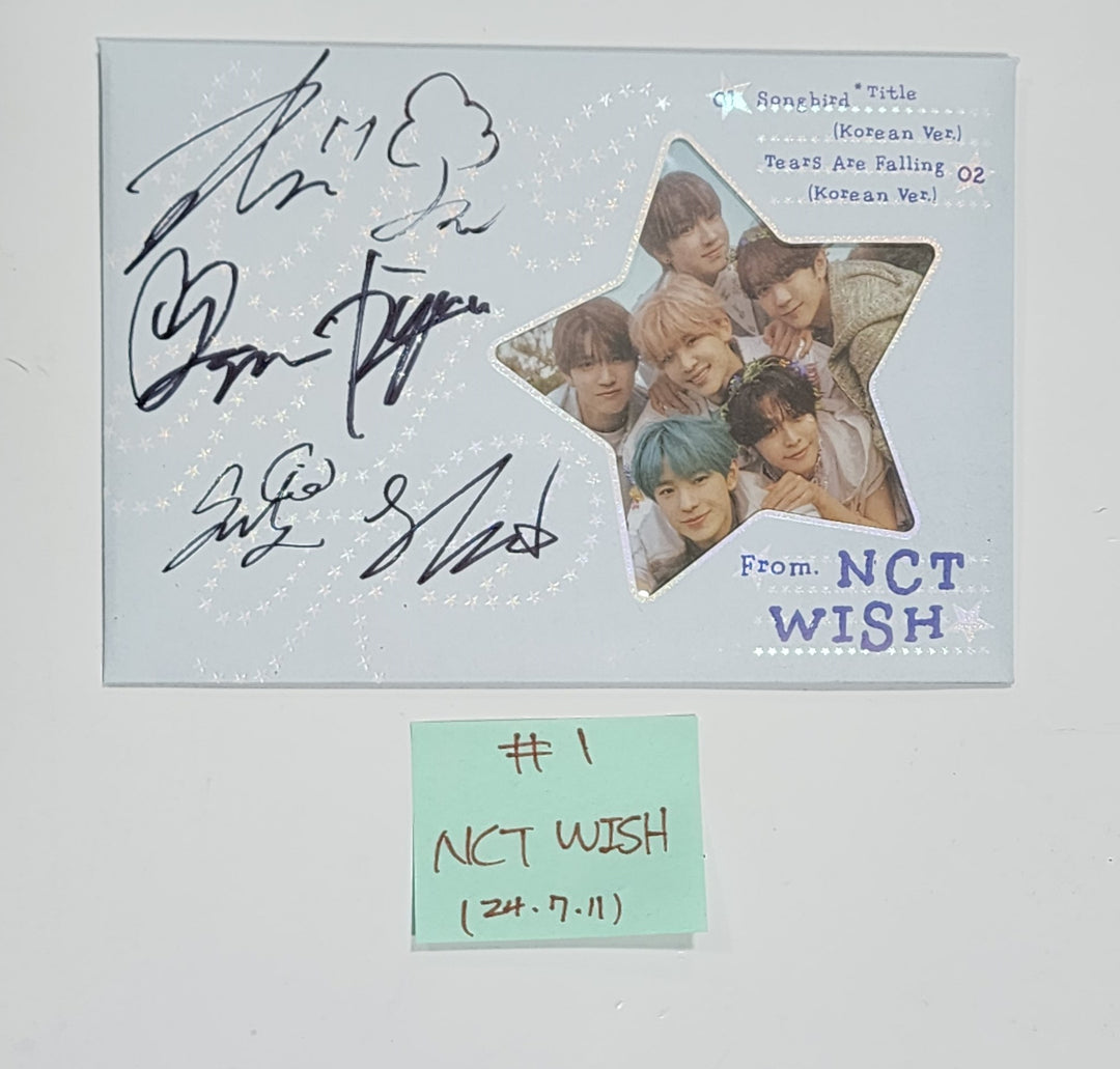 Everglow "ZOMBIE", Red Velvet "Cosmic", KISS OF LIFE "Midas Touch", NCT WISH "Songbird" - Hand Autographed(Signed) Promo Album [24.7.11] - HALLYUSUPERSTORE
