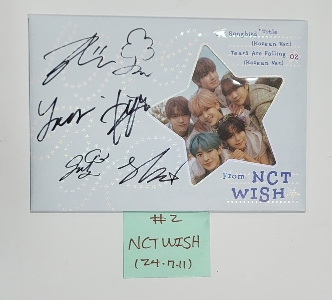 Everglow "ZOMBIE", Red Velvet "Cosmic", KISS OF LIFE "Midas Touch", NCT WISH "Songbird" - Hand Autographed(Signed) Promo Album [24.7.11] - HALLYUSUPERSTORE