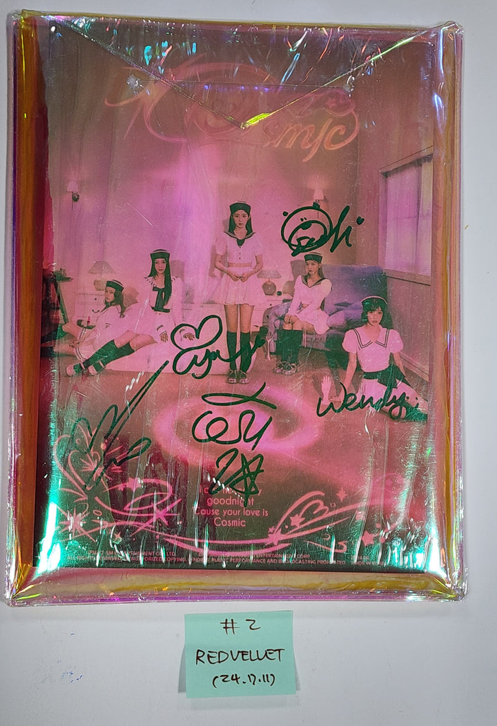 Everglow "ZOMBIE", Red Velvet "Cosmic", KISS OF LIFE "Midas Touch", NCT WISH "Songbird" - Hand Autographed(Signed) Promo Album [24.7.11] - HALLYUSUPERSTORE