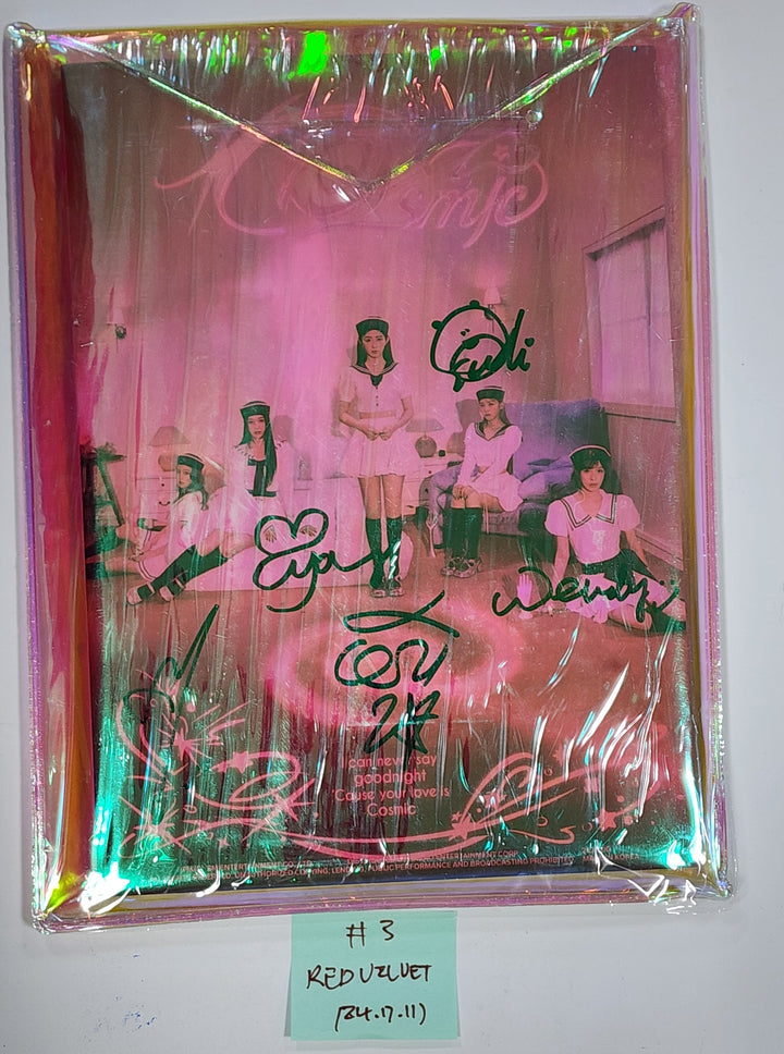 Everglow "ZOMBIE", Red Velvet "Cosmic", KISS OF LIFE "Midas Touch", NCT WISH "Songbird" - Hand Autographed(Signed) Promo Album [24.7.11] - HALLYUSUPERSTORE