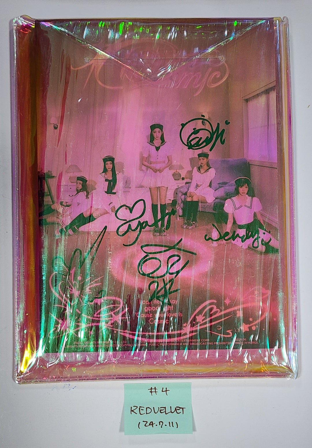 Everglow "ZOMBIE", Red Velvet "Cosmic", KISS OF LIFE "Midas Touch", NCT WISH "Songbird" - Hand Autographed(Signed) Promo Album [24.7.11] - HALLYUSUPERSTORE