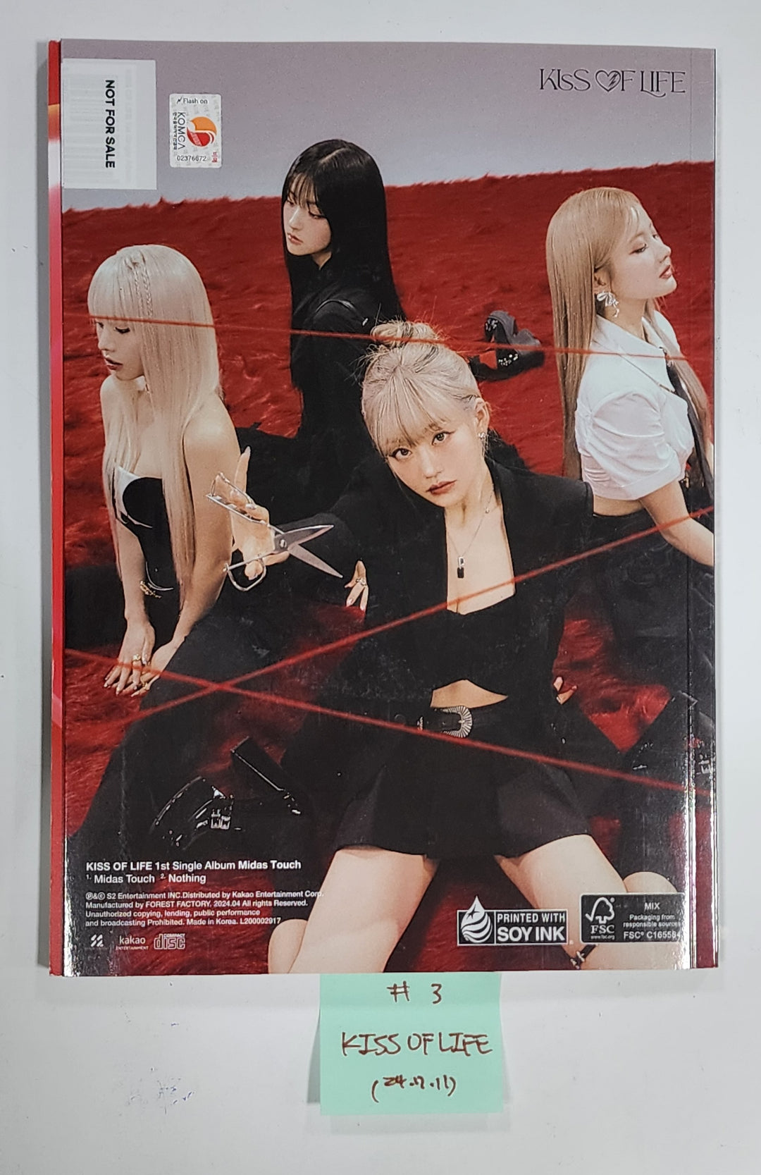 Everglow "ZOMBIE", Red Velvet "Cosmic", KISS OF LIFE "Midas Touch", NCT WISH "Songbird" - Hand Autographed(Signed) Promo Album [24.7.11] - HALLYUSUPERSTORE