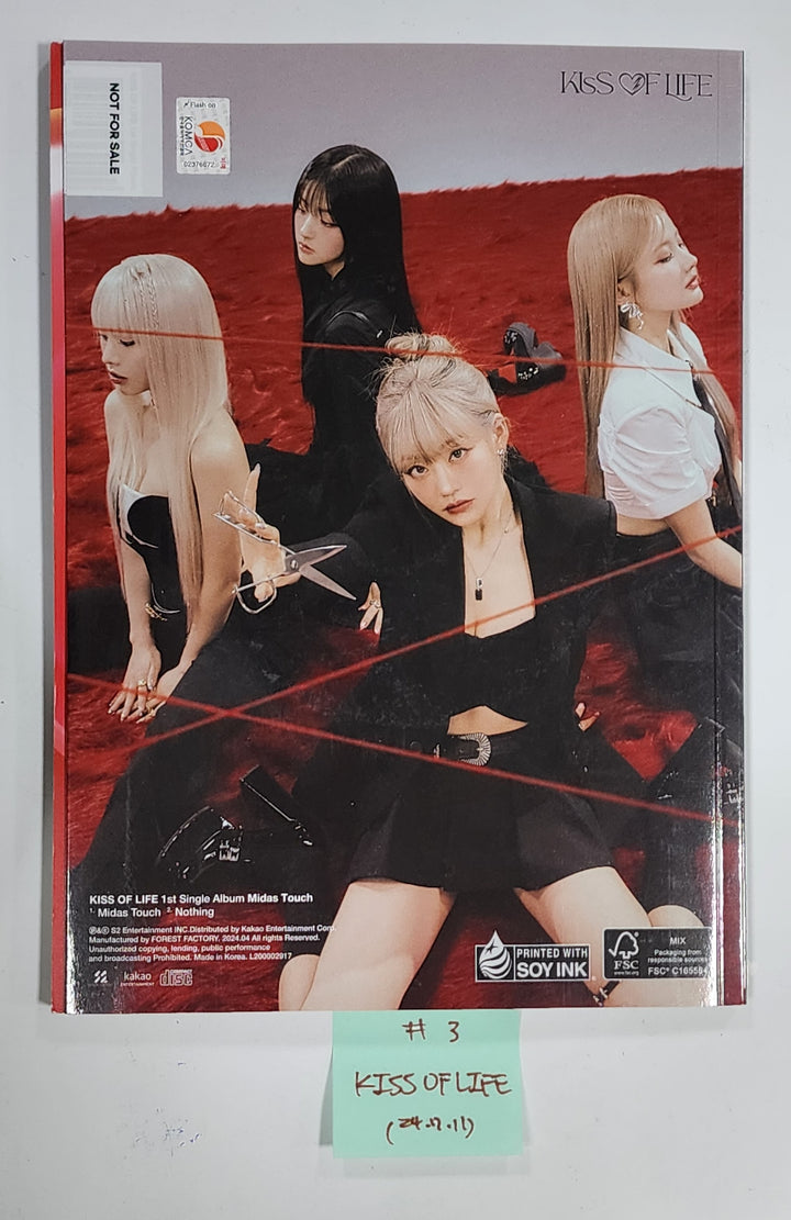Everglow "ZOMBIE", Red Velvet "Cosmic", KISS OF LIFE "Midas Touch", NCT WISH "Songbird" - Hand Autographed(Signed) Promo Album [24.7.11] - HALLYUSUPERSTORE