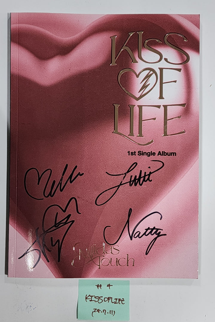 Everglow "ZOMBIE", Red Velvet "Cosmic", KISS OF LIFE "Midas Touch", NCT WISH "Songbird" - Hand Autographed(Signed) Promo Album [24.7.11] - HALLYUSUPERSTORE