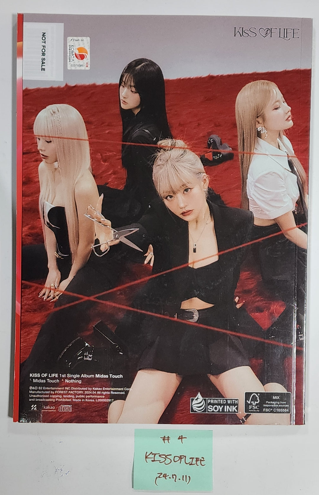 Everglow "ZOMBIE", Red Velvet "Cosmic", KISS OF LIFE "Midas Touch", NCT WISH "Songbird" - Hand Autographed(Signed) Promo Album [24.7.11] - HALLYUSUPERSTORE
