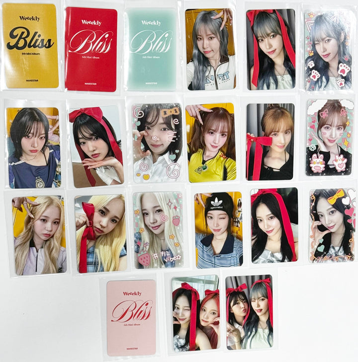 Weeekly "Bliss " - Makestar Pre-Order Benefit &amp; Fansign Event Photocard [24.7.12] - HALLYUSUPERSTORE