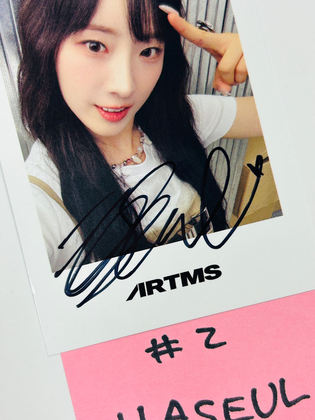 Haseul (of Artms) "DALL" - Hand Autographed(Signed) Polaroid, Photocard [24.7.22] - HALLYUSUPERSTORE