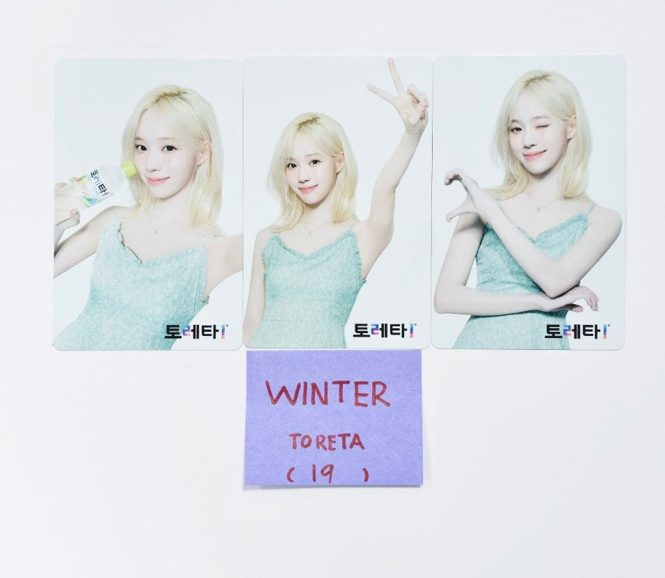 Winter (Of Aespa) X TORETA - Official Event Photocards Set (3EA) [24.7.23] - HALLYUSUPERSTORE