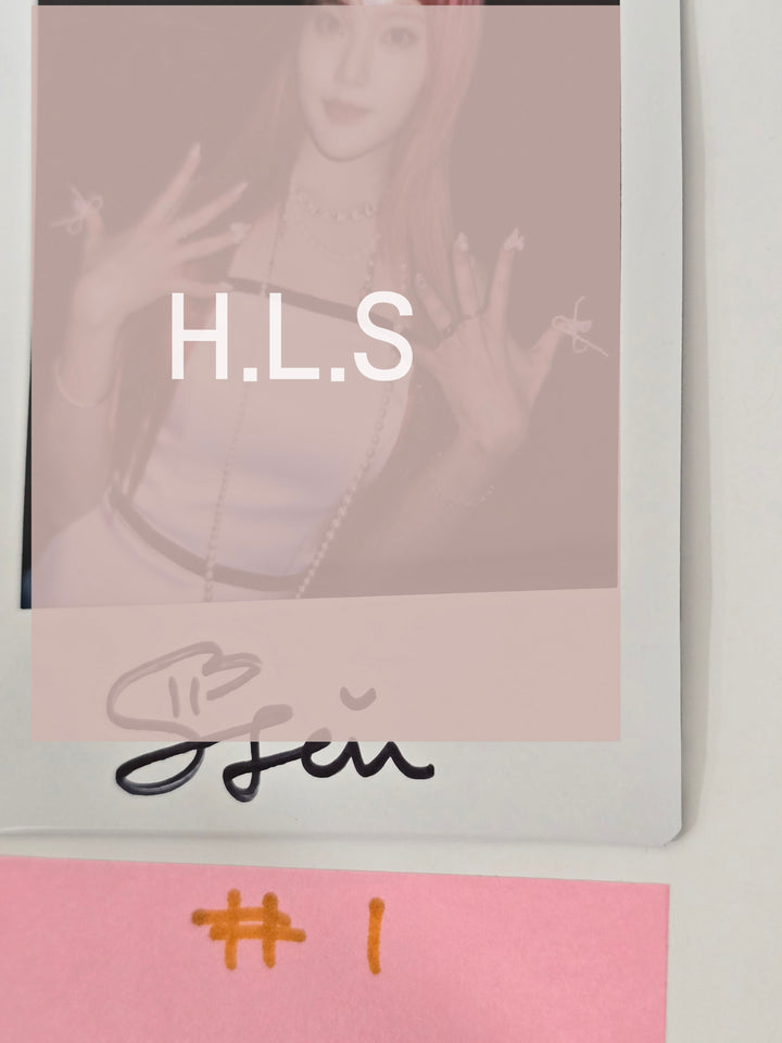 Leesoojin (Of Weeekly) "Bliss " - Hand Autographed(Signed) Polaroid, Photocard + 4 Cut Photo [24.7.25] - HALLYUSUPERSTORE