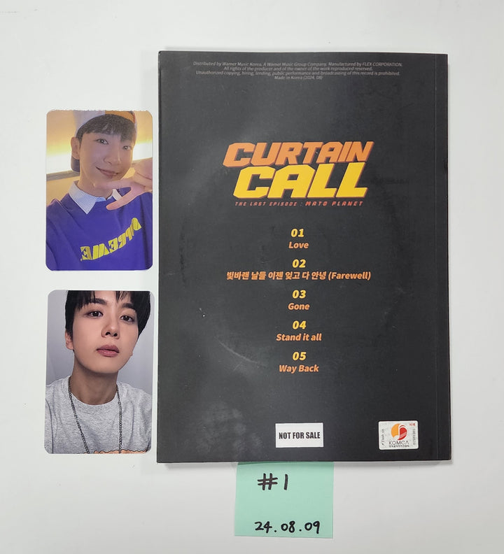 BANG&amp;JUNG&amp;YOO&amp;MOON - "CURTAIN CALL" Hand Autographed(Signed) Promo Album [24.8.9] - HALLYUSUPERSTORE