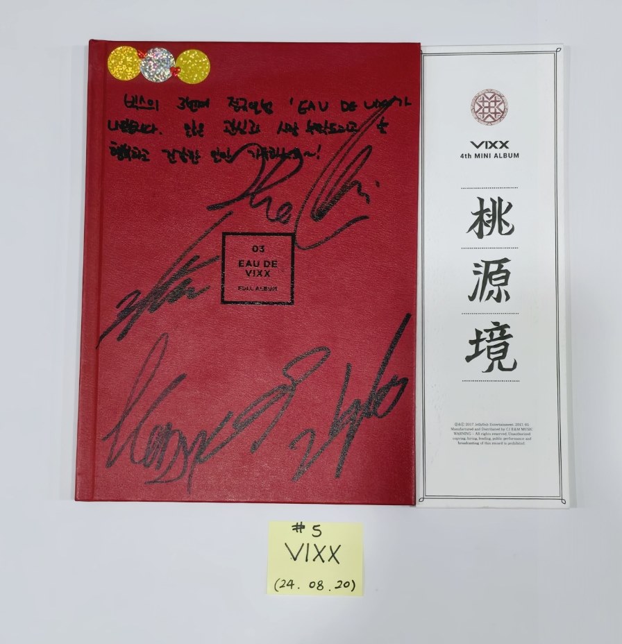 Vixx - Hand Autographed(Signed) Promo Album [24.8.20] - HALLYUSUPERSTORE