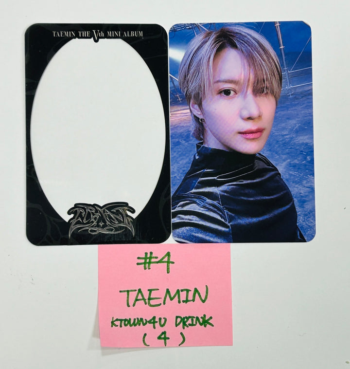 TAEMIN "ETERNAL" - Ktown4U Lucky Draw &amp; Drink Event Photocard, Postcard [24.8.21] - HALLYUSUPERSTORE