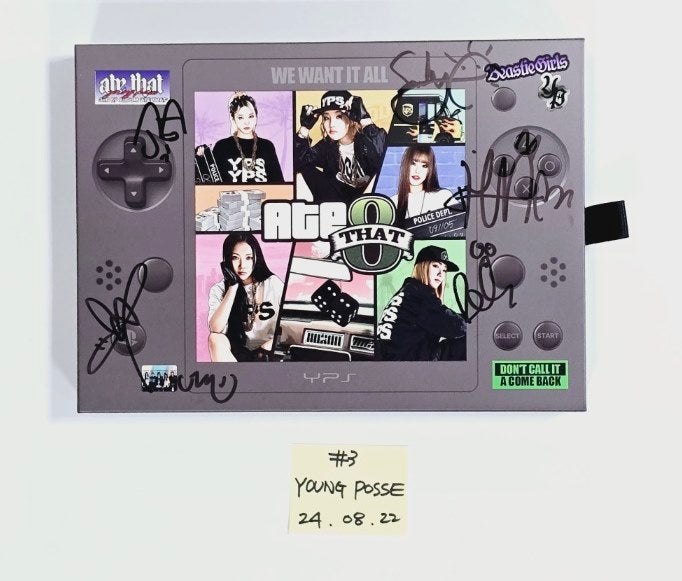 YOUNG POSSE "ATE THAT" - Hand Autographed(Signed) Promo Album [24.8.22] - HALLYUSUPERSTORE