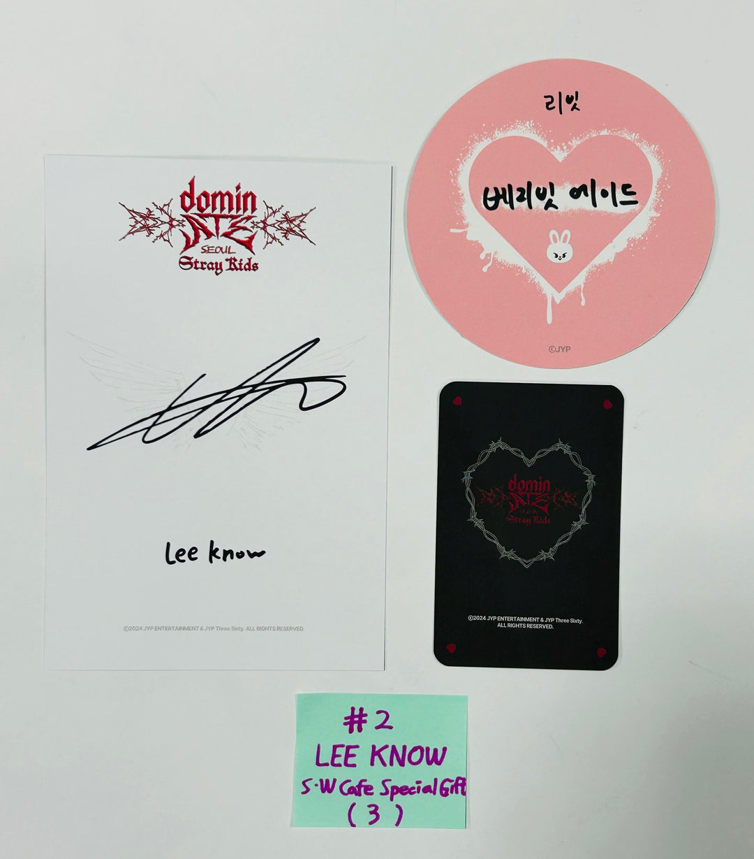 Stray Kids "DOMINATE SEOUL" World Tour - Soundwave Cafe Special Gift Event Postcard &amp; Character Photocard &amp; Coaster [Restocked 8/26] [24.8.22] - HALLYUSUPERSTORE
