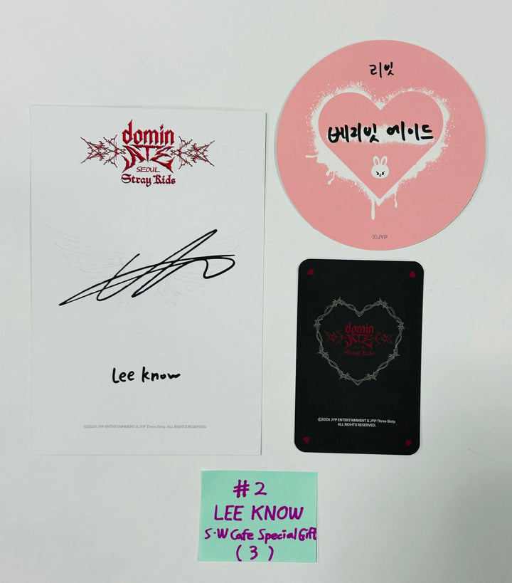 Stray Kids "DOMINATE SEOUL" World Tour - Soundwave Cafe Special Gift Event Postcard &amp; Character Photocard &amp; Coaster [Restocked 8/26] [24.8.22] - HALLYUSUPERSTORE
