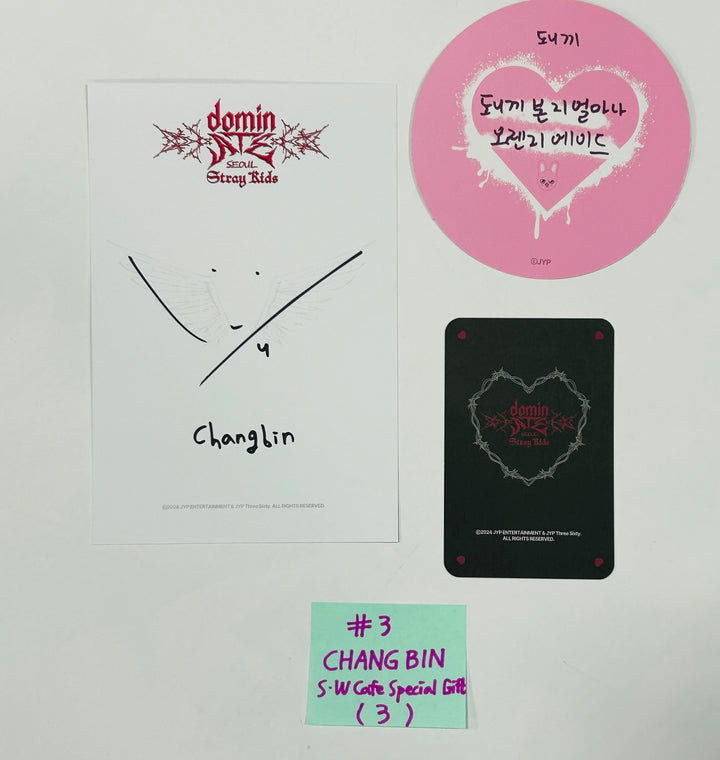 Stray Kids "DOMINATE SEOUL" World Tour - Soundwave Cafe Special Gift Event Postcard &amp; Character Photocard &amp; Coaster [Restocked 8/26] [24.8.22] - HALLYUSUPERSTORE