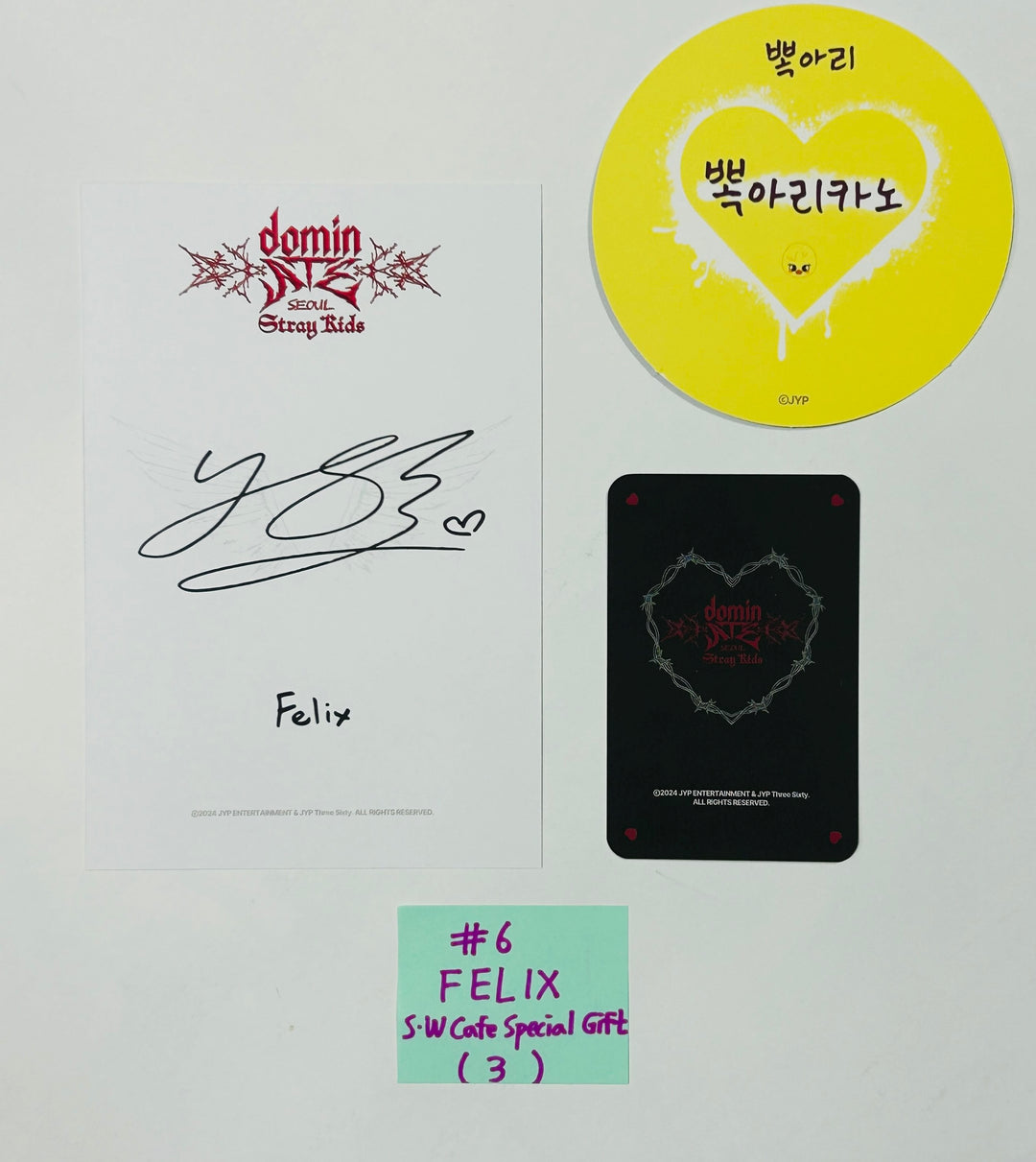 Stray Kids "DOMINATE SEOUL" World Tour - Soundwave Cafe Special Gift Event Postcard &amp; Character Photocard &amp; Coaster [Restocked 8/26] [24.8.22] - HALLYUSUPERSTORE