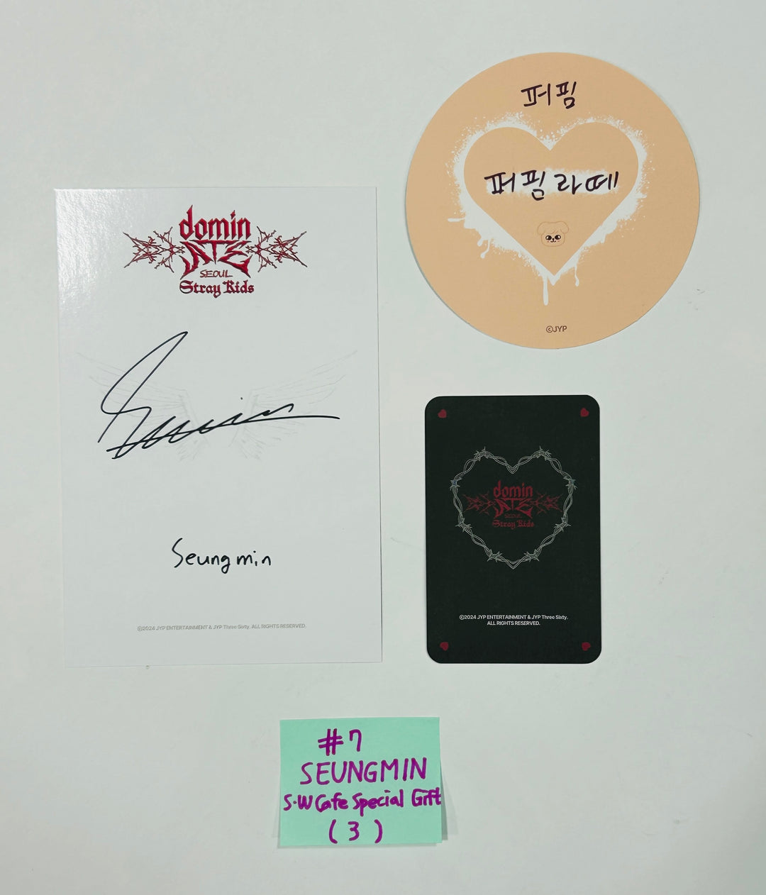 Stray Kids "DOMINATE SEOUL" World Tour - Soundwave Cafe Special Gift Event Postcard &amp; Character Photocard &amp; Coaster [Restocked 8/26] [24.8.22] - HALLYUSUPERSTORE